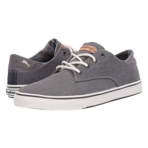 Tommy Bahama Dune Drifter Sneakers Casual Low Top - Grey/White w/Brown Laces